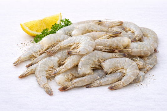 Vannamiräkor 16/20 – Med skal, utan huvud, 1 kg frysta