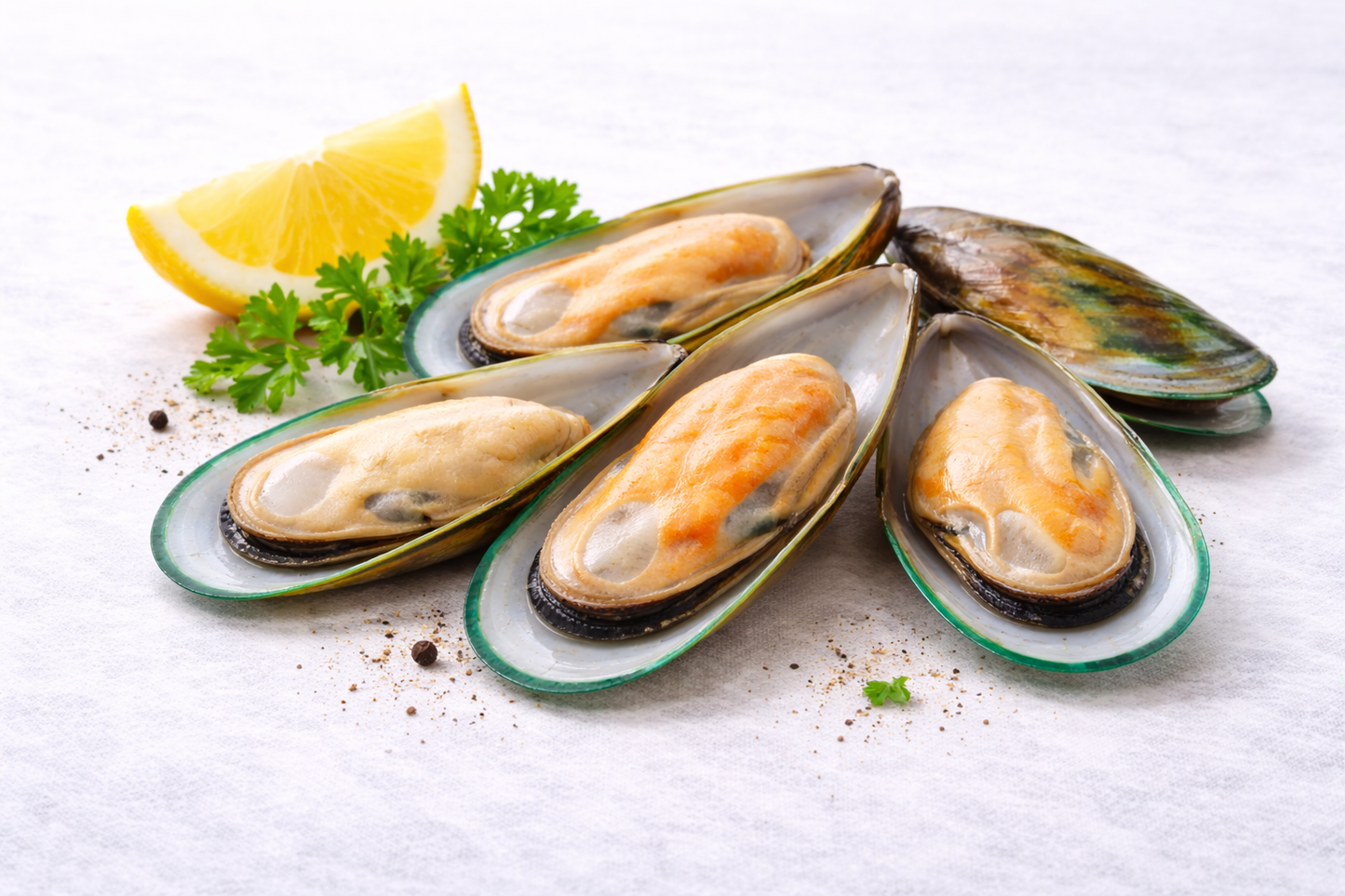 Gröna Musslor, förkokta 1kg